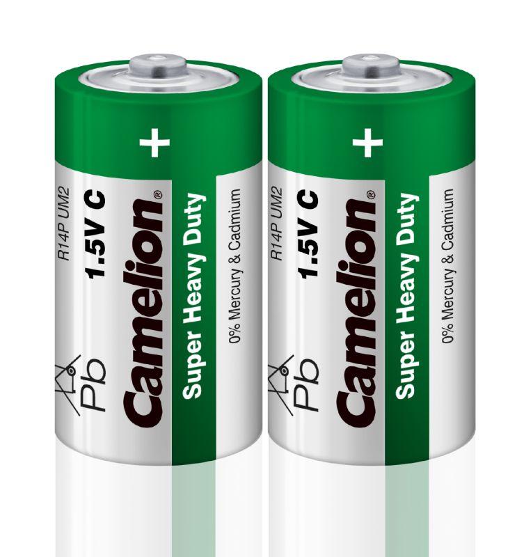 элемент питания солевой c/r14 r14p-sp2g 1.5в sr-2 (уп.2шт) camelion 1661 с доставкой по МСК, категория гальванический элемент