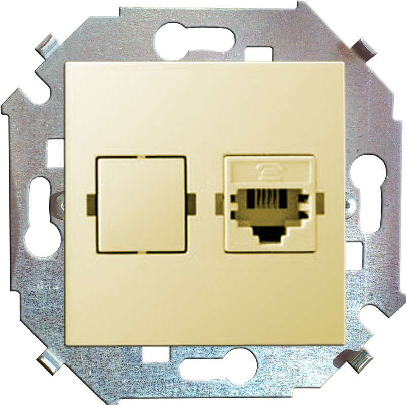 розетка компьютерная сп simon 15 rj45 кат.5e systimax механизм сл. кость simon 1591598-031 с доставкой по МСК, категория розетка медная коммуникационная (витая пара)