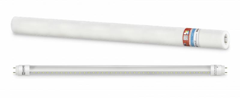 лампа светодиодная led-t8r-п-pro 10вт линейная прозрачная 6500к холод. бел. g13r 1000лм 230в 600мм поворотн. in home 4690612030944 с доставкой по МСК, категория лампа светодиодная