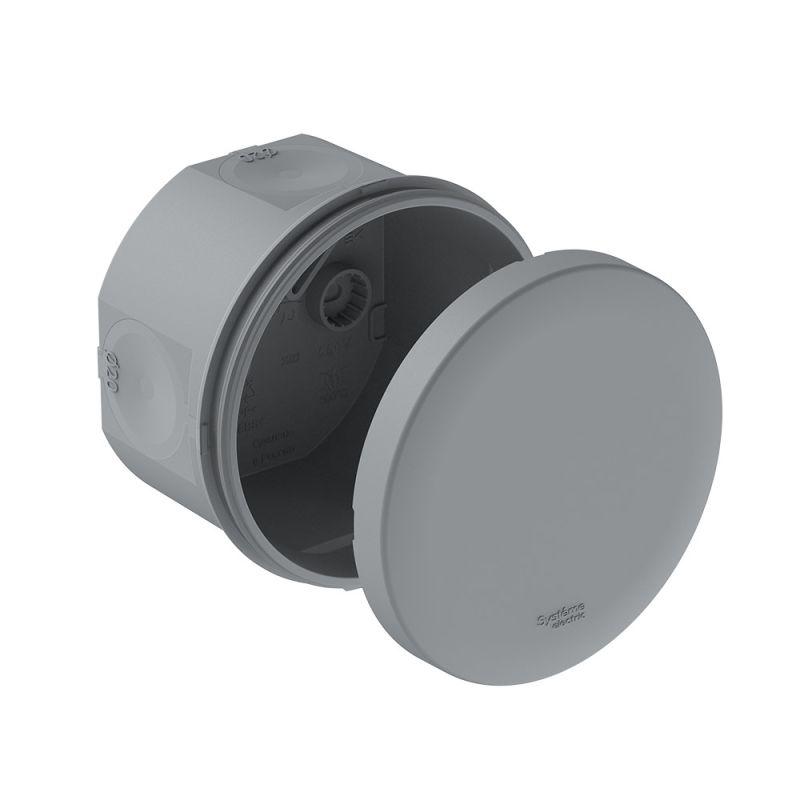 коробка распределительная multibox ip66 d80х50 diy (со стикером) сер. se imt351951 с доставкой по МСК, категория распределительная коробка/корпус для монтажа на стене и на потолке