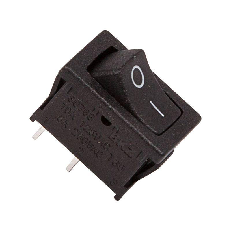 выключатель клавишный 250в 6а (2с) on-off черн. mini (rwb-201; sc-768) rexant 36-2110 с доставкой по МСК, категория кнопка нажимная в сборе