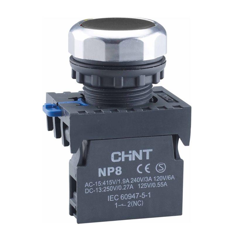 кнопка управления np8-10bn/2 без подсветки черн. 1но ip65 (r) chint 578647 с доставкой по МСК, категория кнопка нажимная в сборе