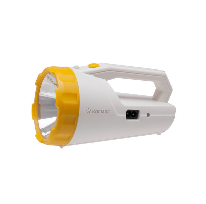 фонарь-прожектор аккумуляторный accu 9191led 3вт led космос kocaccu9191led с доставкой по МСК, категория фонарь карманный, ручной электрический