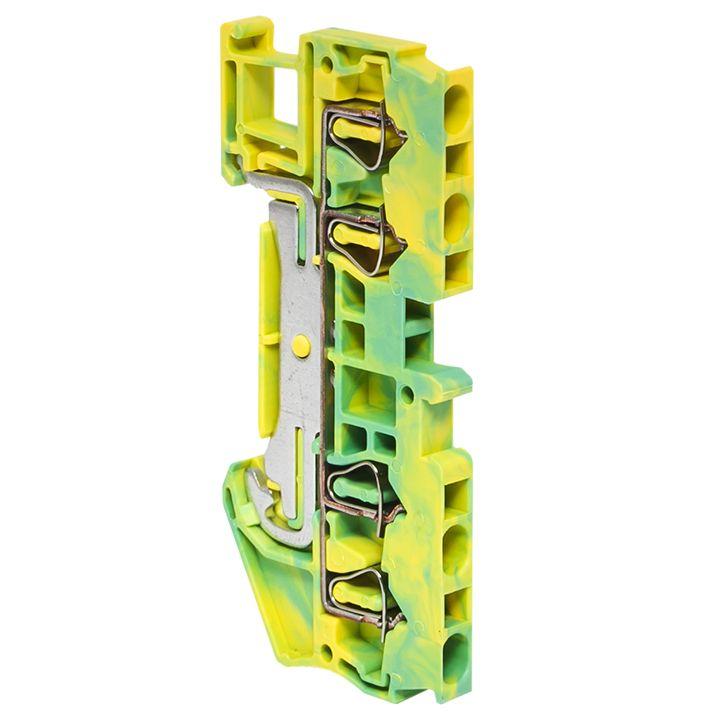 колодка клеммная jxb-st-2.5 земля пружинная proxima ekf plc-jxb-st-2.5-pen с доставкой по МСК, категория проходная клеммная колодка