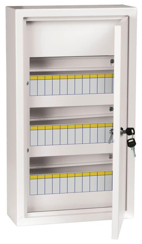 корпус металлический щрн-36 (540х310х120мм) ip31 бел. titan 3 iek mkm13-n-36-31-z с доставкой по МСК, категория щиток распределительный малогабаритный