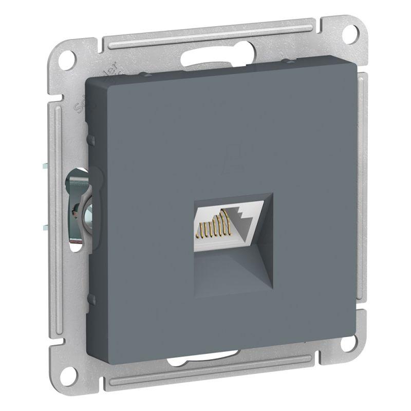 розетка компьютерная atlasdesign rj45 кат.5e механизм грифель se atn000783 с доставкой по МСК, категория розетка медная коммуникационная (витая пара)