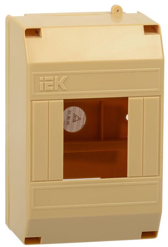 корпус оп кмпн 1/4 krepta 3 ip20 для 4-х авт. выкл. пластик. сосна iek mkp31-n-04-30-135-s с доставкой по МСК, категория щиток распределительный малогабаритный
