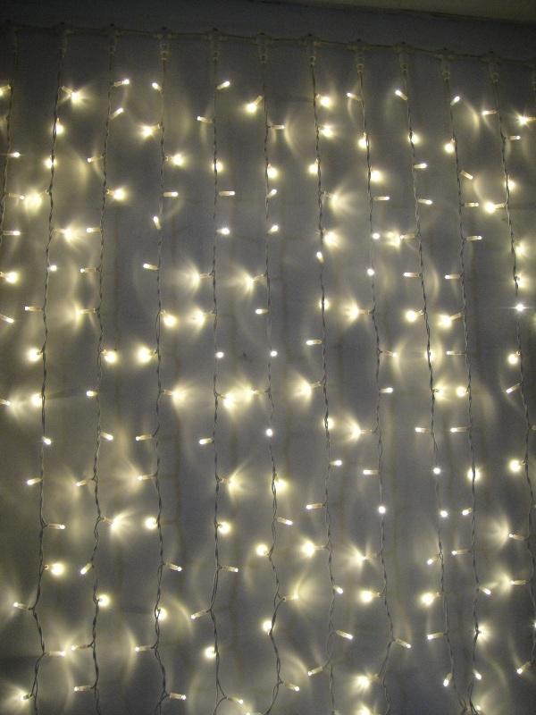 гирлянда светодиодная "бахрома" 1.8х0.5м 48led схема нитей 1/2/3/5/3/2 тепл. бел. ip20 возможность соединения до 3шт 220в космос koc_cur-v21 с доставкой по МСК, категория освещение иллюминационное
