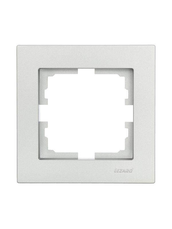 рамка 1-местн. горизонт. vesna платина lezard 742-3500-146 с доставкой по МСК, категория рамка декоративная для электроустановочных устройств