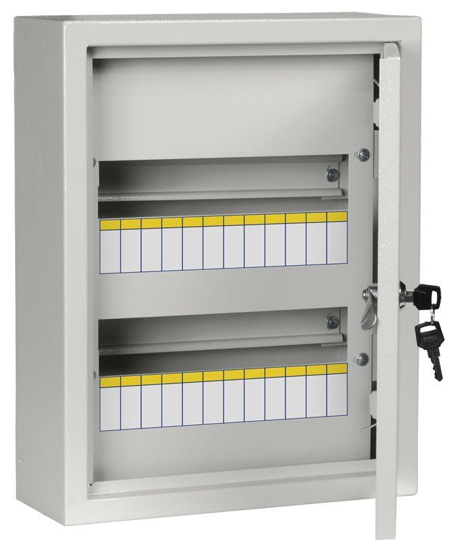 корпус металлический щрн-24 (395х310х120мм) ip31 titan 3 iek mkm14-n-24-31-z с доставкой по МСК, категория щиток распределительный малогабаритный