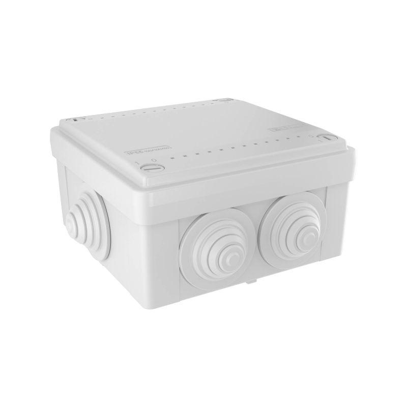 коробка ответвит. с 6 кабельными вводами д.25мм ip55 100х100х50мм dkc 53801 с доставкой по МСК, категория распределительная коробка/корпус для монтажа на стене и на потолке