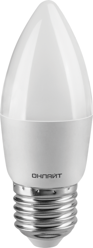 лампа светодиодная 71 631 oll-c37-6-230-4k-e27-fr 6вт свеча 4000к нейтр. бел. e27 470лм 220-240в онлайт 71631 с доставкой по МСК, категория лампа светодиодная