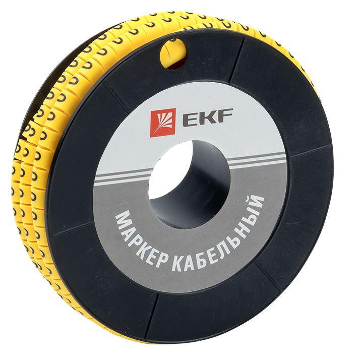 маркер каб. 1.5кв.мм "0" (к-1000ед) (ес-0) ekf plc-km-1.5-0 с доставкой по МСК, категория система маркировки кабеля