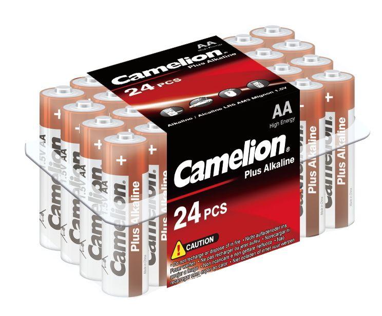 элемент питания алкалиновый aa/lr6 1.5в plus alkaline lr6-pb24 (уп.24шт) camelion 6752 с доставкой по МСК, категория гальванический элемент