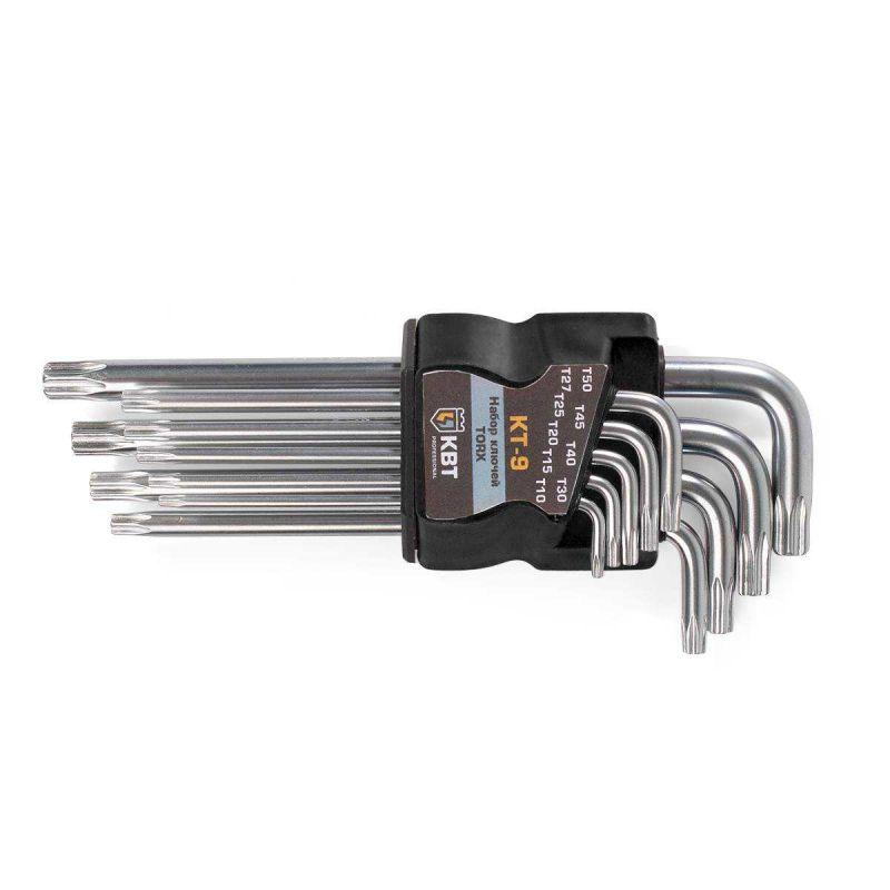 набор ключей torx кт-9 (т10-т50) квт 79202 с доставкой по МСК, категория набор шестигранных ключей