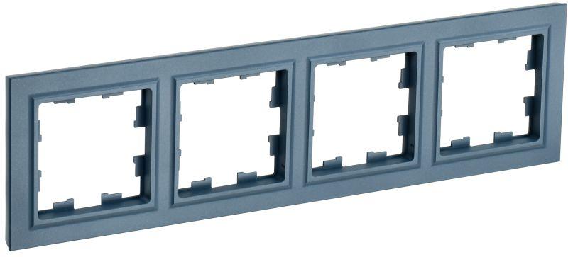 рамка 4-м brite ру-4-брм маренго iek br-m42-k35 с доставкой по МСК, категория рамка декоративная для электроустановочных устройств