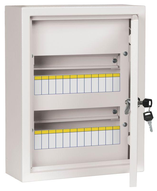 корпус металлический щрн-24 (395х310х120мм) ip31 бел. titan 3 iek mkm13-n-24-31-z с доставкой по МСК, категория щиток распределительный малогабаритный