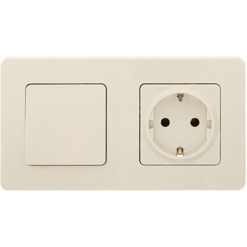 выключатель 1-кл. inspiria 10а ip20 250в 10ax механизм сл. кость leg 673601 с доставкой по МСК, категория выключатели, переключатели