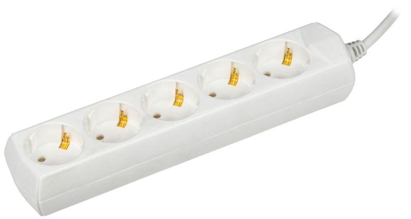 удлинитель 5х5м с заземл. 10а ip20 у05 2p+pe 250в 3х1 generica wyp10-10-05-05-z-g с доставкой по МСК, категория блок розеток, удлинитель