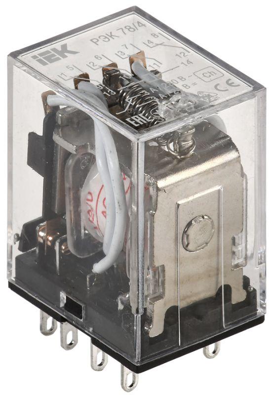 реле рэк 78-4 3а 24в ac iek rrp20-4-03-024a с доставкой по МСК, категория реле коммутационное