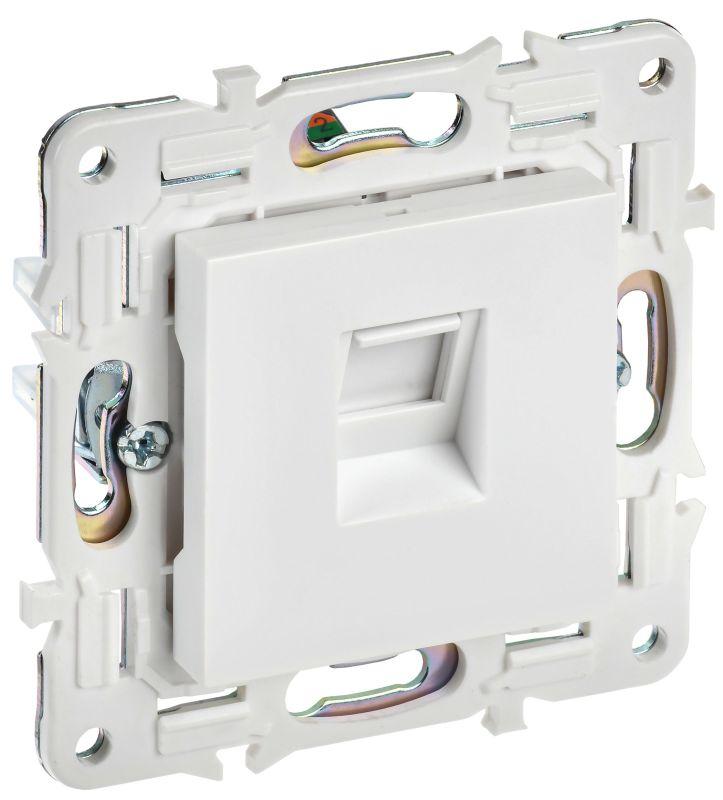 розетка компьютерная rj45 кат.5e skandy sk-k01w арктич. бел. iek sk-k10-1-k01 с доставкой по МСК, категория розетка медная коммуникационная (витая пара)
