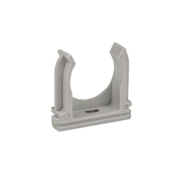 держатель для труб (клипса) d25мм сер. (уп.10шт) plast ekf derj-z-25n-r с доставкой по МСК, категория зажим/клипса для крепления труб
