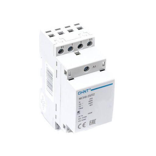 контактор модульный nch8-25/22 25а 2нз+2но ac 230в 50гц (r) chint 256091 с доставкой по МСК, категория пускатель магнитный модульный для распределительных щитов