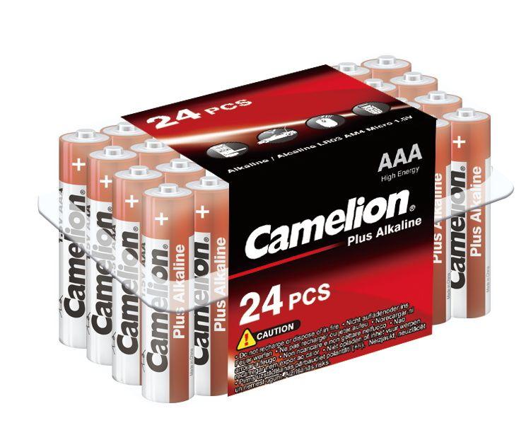 элемент питания алкалиновый aaa/lr03 1.5в plus alkaline lr03-pb24 (уп.24шт) camelion 7615 с доставкой по МСК, категория гальванический элемент