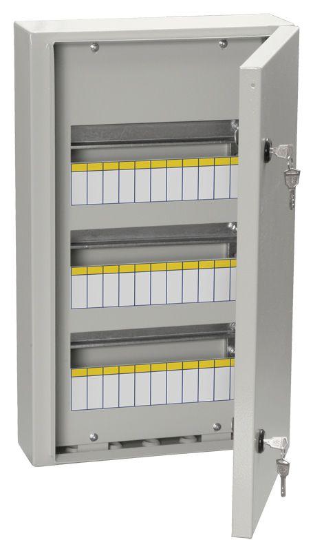 корпус металлический щрн-36 (540х330х120мм) ip54 titan 3 iek mkm11-n-36-54-z с доставкой по МСК, категория щиток распределительный малогабаритный