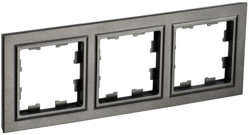 рамка 3-м brite ру-3-бртб бронза iek br-m32-k45 с доставкой по МСК, категория рамка декоративная для электроустановочных устройств
