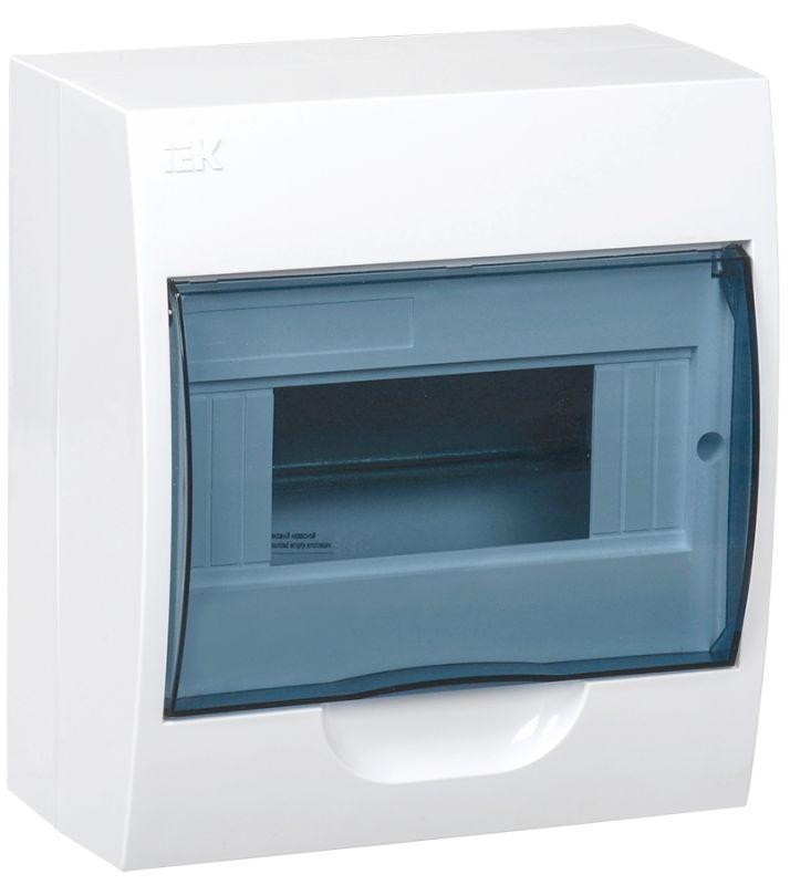 корпус щрн-п-8 krepta 3 ip41 навесной пластик. бел. iek mkp12-n-08-40-20 с доставкой по МСК, категория щиток распределительный малогабаритный