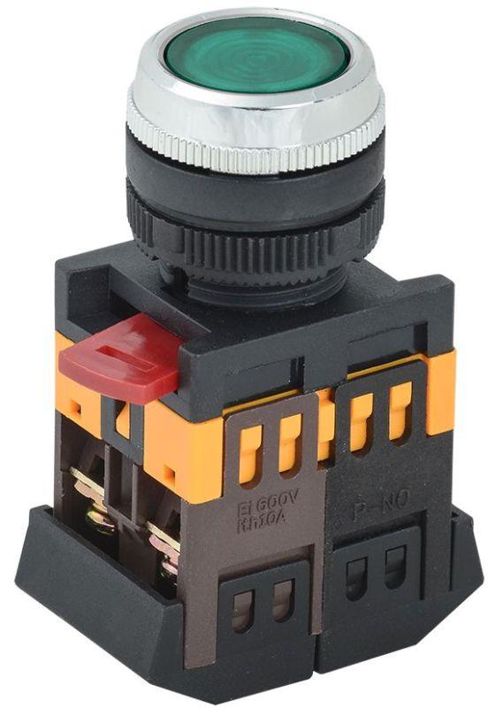 кнопка ablfs-22 d22мм 1з+1р 240в неон зел. iek bbt30-ablfs-k06 с доставкой по МСК, категория кнопка нажимная в сборе