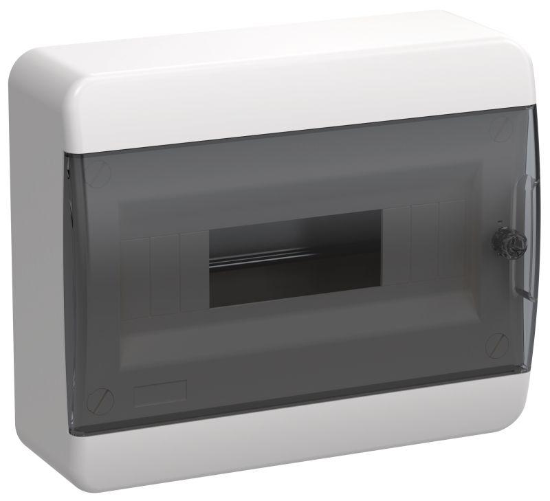 корпус пластиковый щрн-п-12 ip41 черн. прозр. дверь tekfor iek tf5-kp12-n-12-41-k01-k03 с доставкой по МСК, категория щиток распределительный малогабаритный