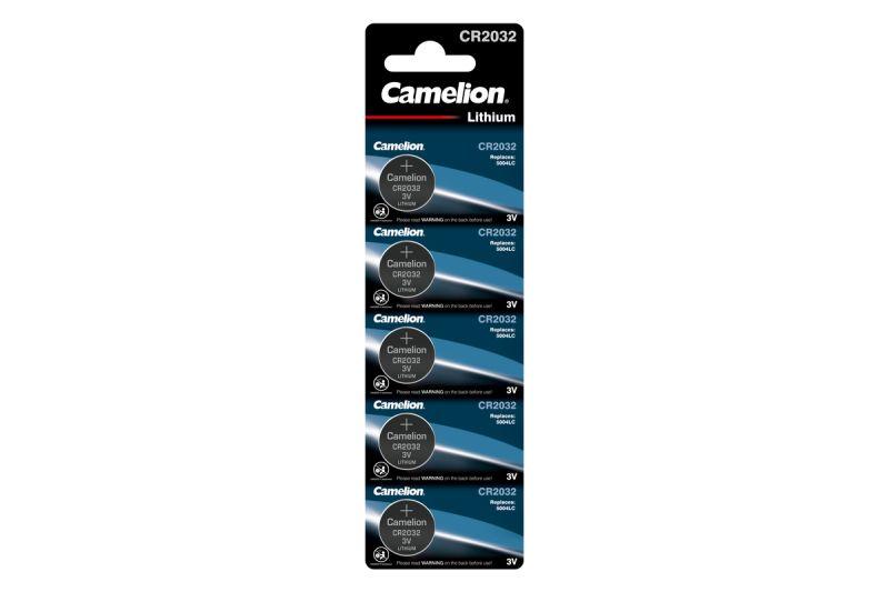 элемент питания литиевый cr2032 bl-5 (блист.5шт) camelion 1595 с доставкой по МСК, категория гальванический элемент