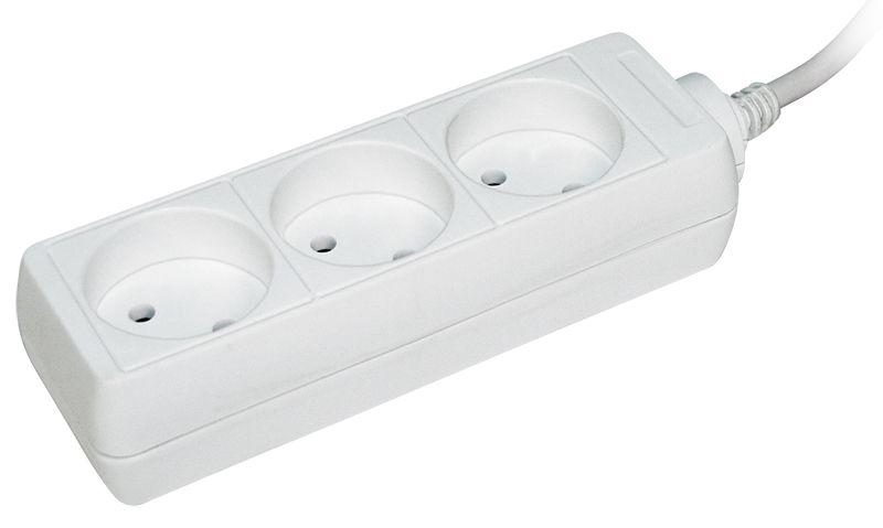 удлинитель 3х5м без заземл. 10а ip20 у3 2p 250в 2х0.75 iek wyp10-06-03-05-n с доставкой по МСК, категория блок розеток, удлинитель