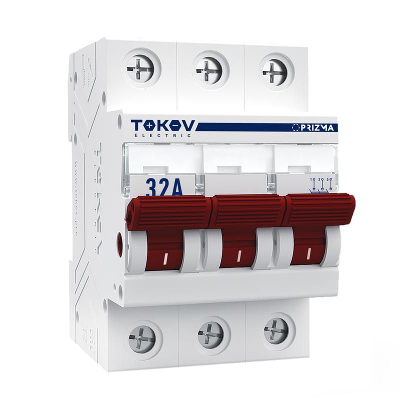 выключатель нагрузки модульный 3п 32а tokov electric tke-pz60-mdsi-3-32 с доставкой по МСК, категория выключатель/переключатель модульный для распределительного щита
