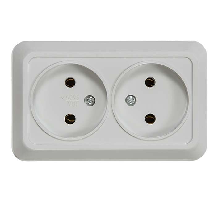 розетка 2-м оп bolleto 7102 16а ip20 бел. asd / in home 4680005959822 с доставкой по МСК, категория розетка штепсельная