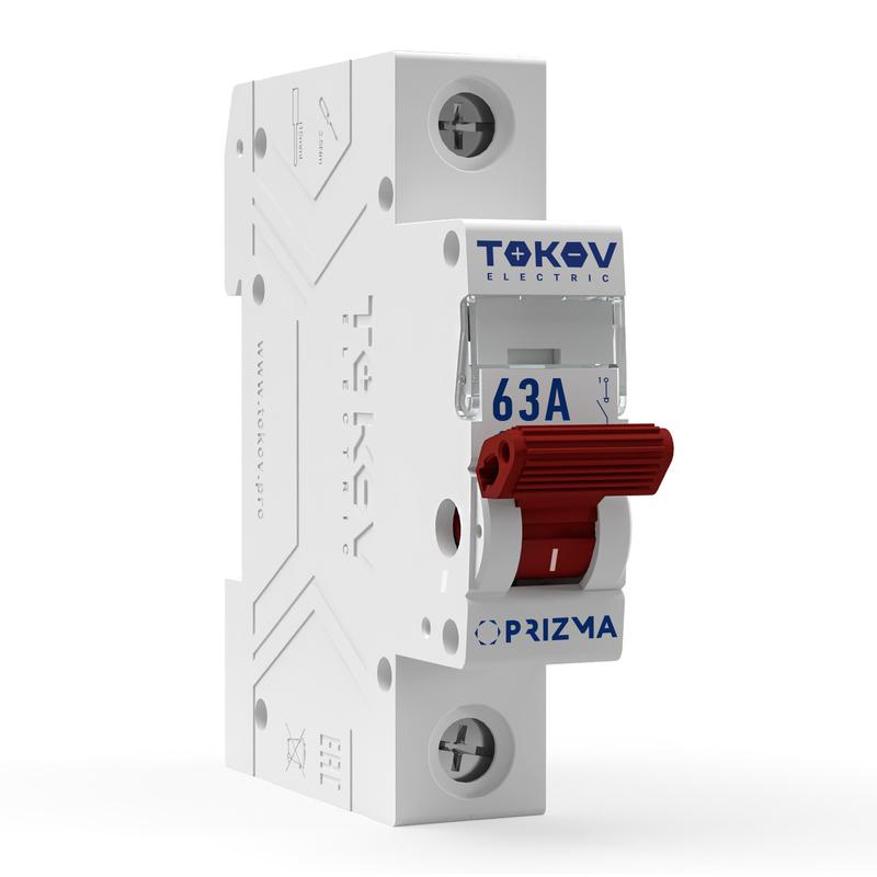 выключатель нагрузки модульный 1п 63а tokov electric tke-pz60-mdsi-1-63 с доставкой по МСК, категория выключатель/переключатель модульный для распределительного щита