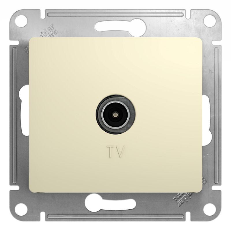 розетка телевизионная tv glossa коннектор механизм беж. se gsl000293 с доставкой по МСК, категория розетка антенная tv
