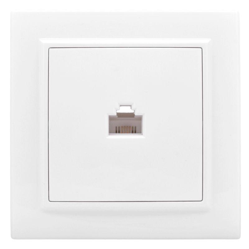 розетка компьютерная 1-м сп минск rj45 бел. basic ekf erk01-035-10 с доставкой по МСК, категория розетка медная коммуникационная (витая пара)