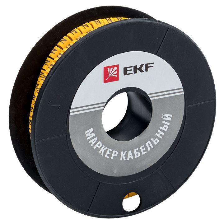 маркер каб. 1.5кв.мм "4" (к-1000ед) (ес-0) ekf plc-km-1.5-4 с доставкой по МСК, категория система маркировки кабеля