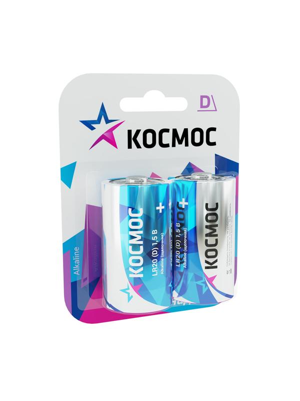элемент питания алкалиновый d/lr20 максимум bp2 (блист.2шт) космос koclr20max2bl с доставкой по МСК, категория гальванический элемент