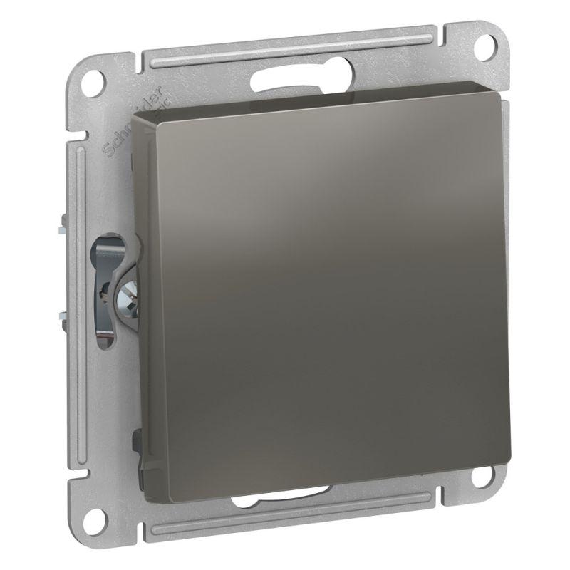 выключатель 1-кл. сп atlasdesign 10а ip20 (сх. 1) 10ax механизм сталь se atn000911 с доставкой по МСК, категория выключатели, переключатели