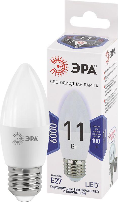 лампа светодиодная b35-11w-860-e27 свеча 880лм эра б0032985 с доставкой по МСК, категория лампа светодиодная