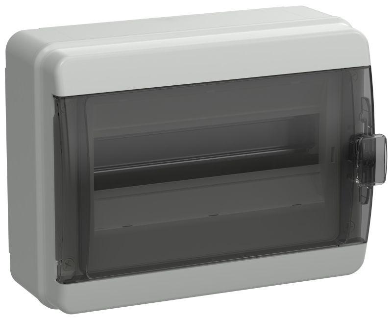 корпус пластиковый кмпн-12 ip65 черн. прозр. дверь tekfor iek tf5-kp72-n-12-65-k03-k02 с доставкой по МСК, категория щиток распределительный малогабаритный