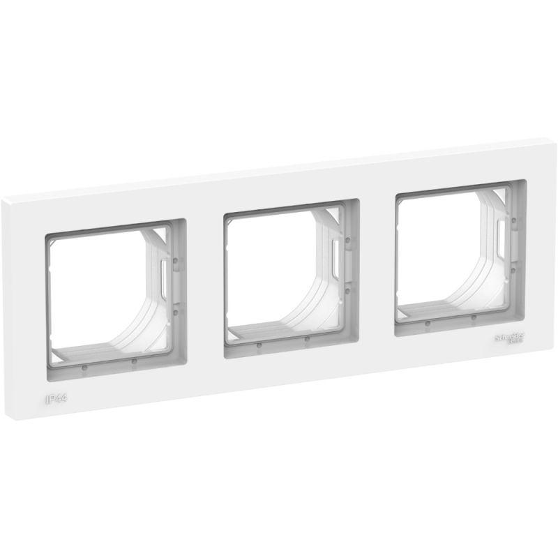 рамка 3-м atlasdesign aqua ip44 бел. se atn440103 с доставкой по МСК, категория рамка декоративная для электроустановочных устройств