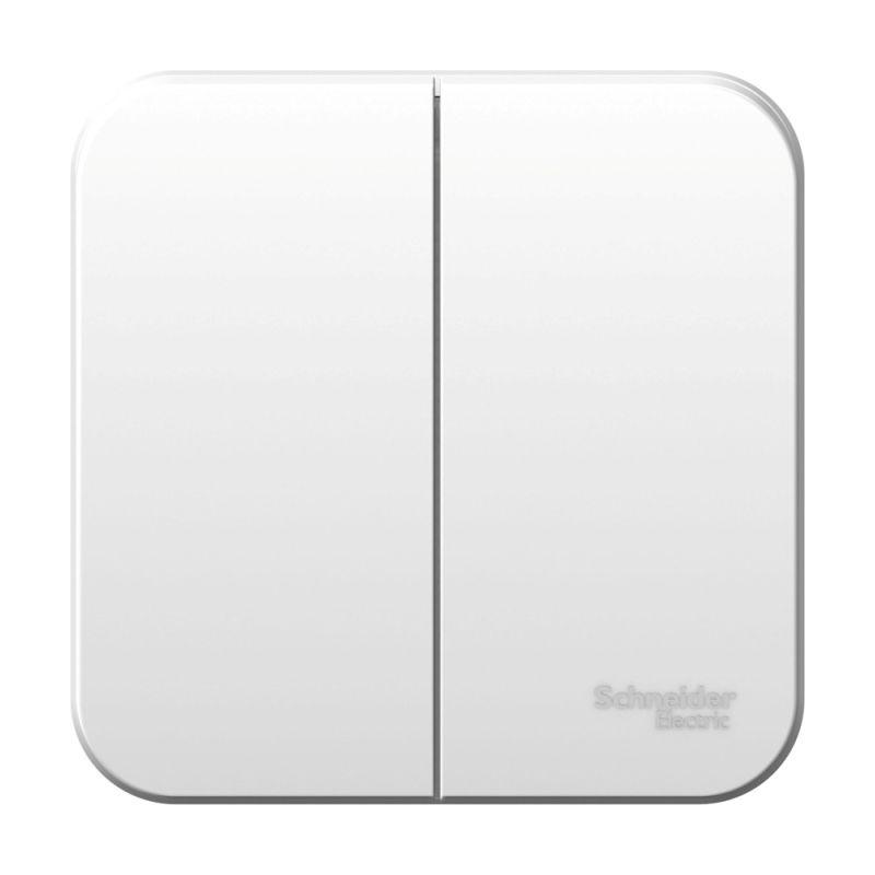 выключатель 2-кл. оп blanca 6а ip20 (сх. 5) 250в с изолир. пластиной бел. se blnva065011 с доставкой по МСК, категория выключатели, переключатели