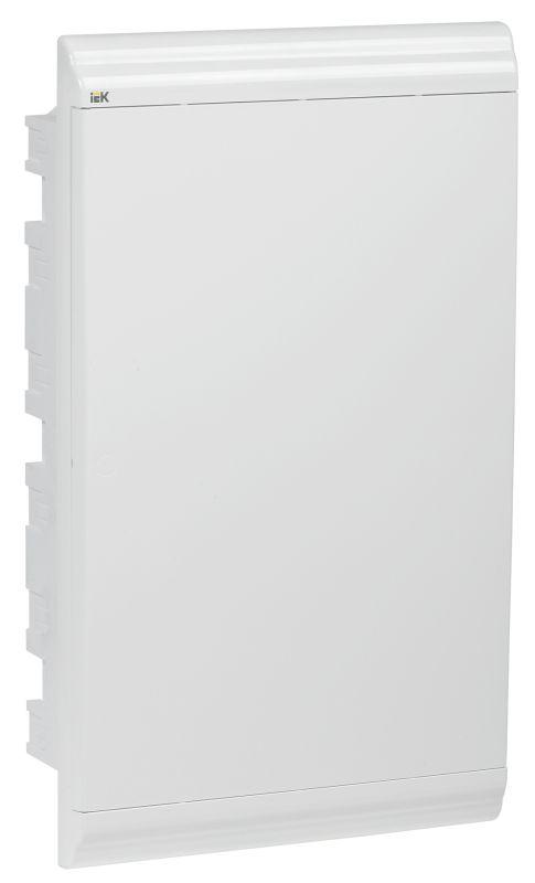 бокс щрв-п-36 мод. встраив. пластик ip41 prime бел. дверь iek mkp82-v-36-wd-41-05 с доставкой по МСК, категория щиток распределительный малогабаритный