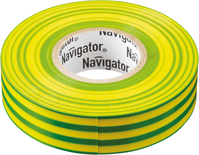 изолента пвх 15мм (рул.20м) жел/зел. nit-b15-20/yg navigator 71108 с доставкой по МСК, категория скотч и изоляционная лента