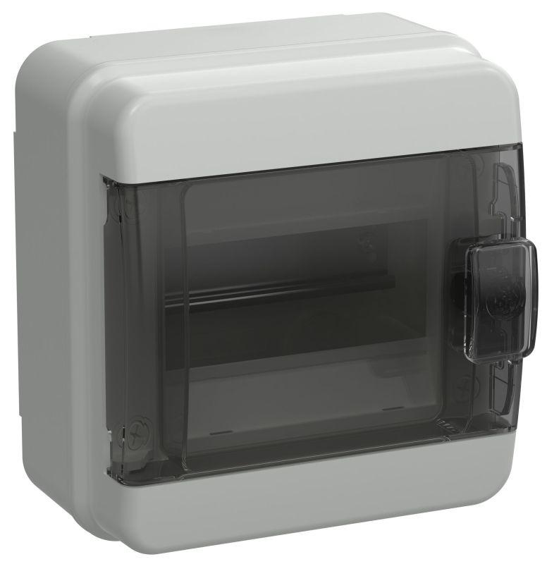 корпус пластиковый кмпн-6 ip65 черн. прозр. дверь tekfor iek tf5-kp72-n-06-65-k03-k02 с доставкой по МСК, категория щиток распределительный малогабаритный